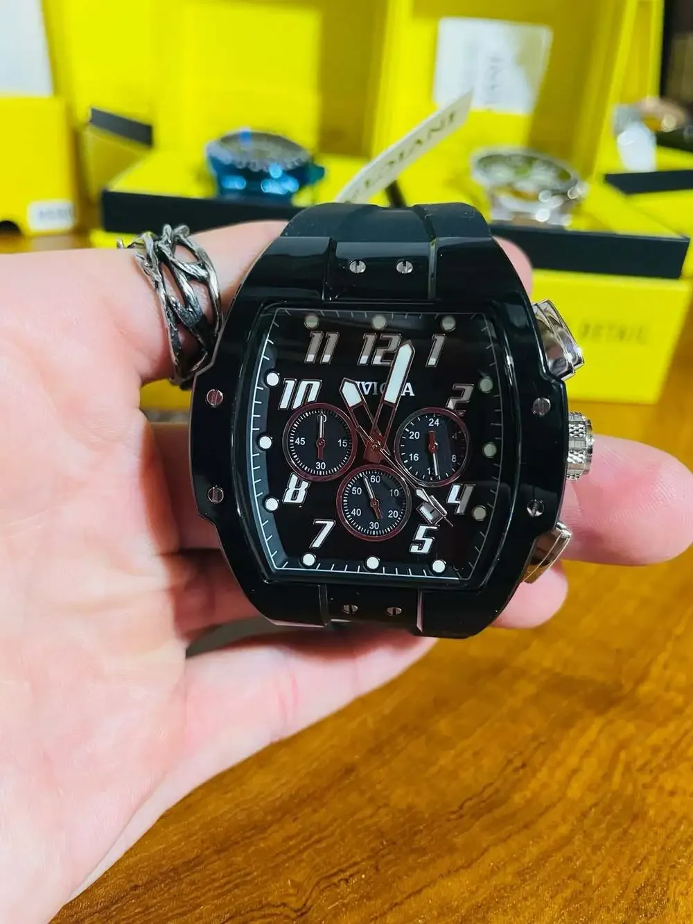 Invicta S1 Rally Kinesia Anatomic Men's Watch 47mm Black (45480)